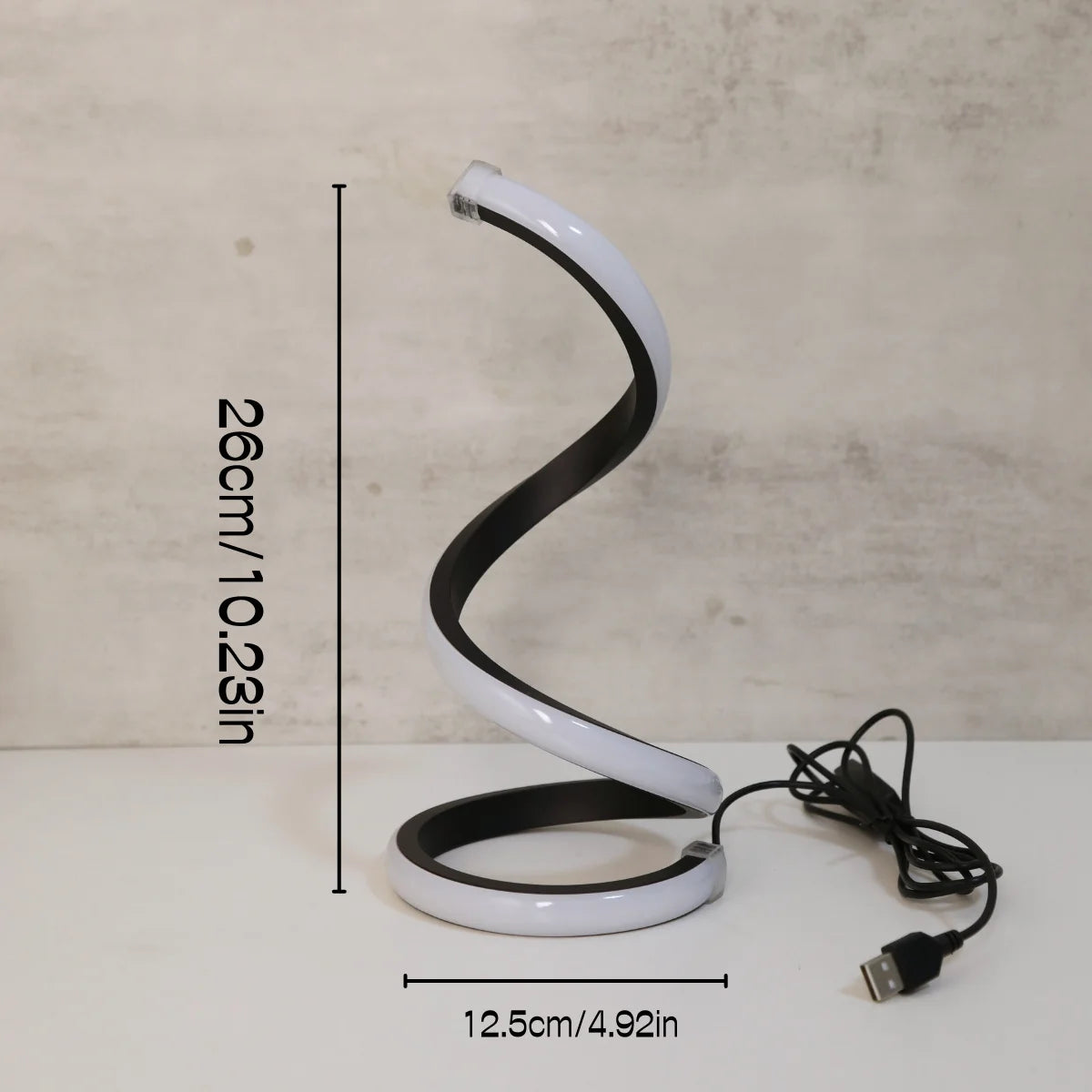 Modern Spiral LED Desk Lamp