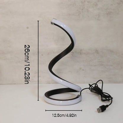 Modern Spiral LED Desk Lamp