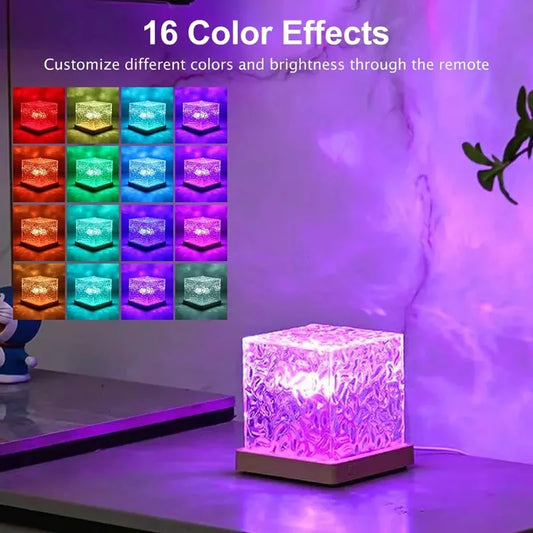 AuraRipple 16-Color Dynamic Water Lamp