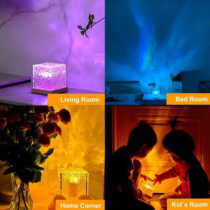 AuraRipple 16-Color Dynamic Water Lamp