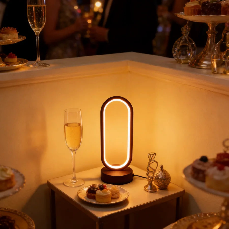 HaloGlow Minimalist LED Ring Lamp