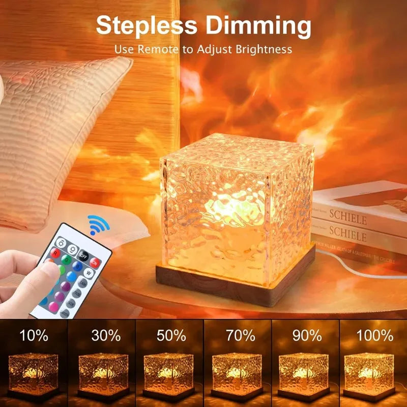 AuraRipple 16-Color Dynamic Water Lamp